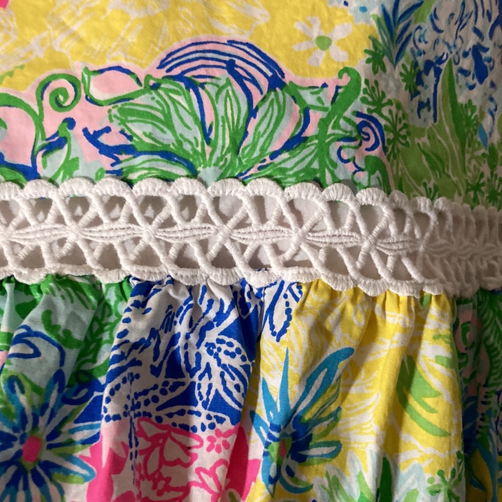 EUC Lilly Pulitzer Jan Set Top & Skirt Size 8 Cheek To Cheek Print - Picture 9 of 12